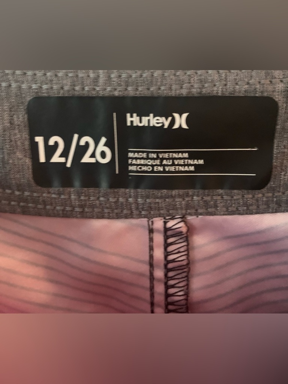 Hurley  Big Boys “Shoreline Board Shorts”
Vibrant Rainbow Fade   Size 12 - Picture 10 of 11